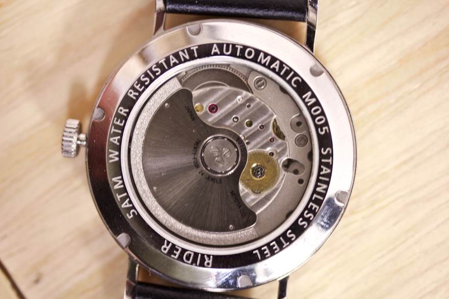 Rider gt&fq m002 automatic bauhaus style watch on sale